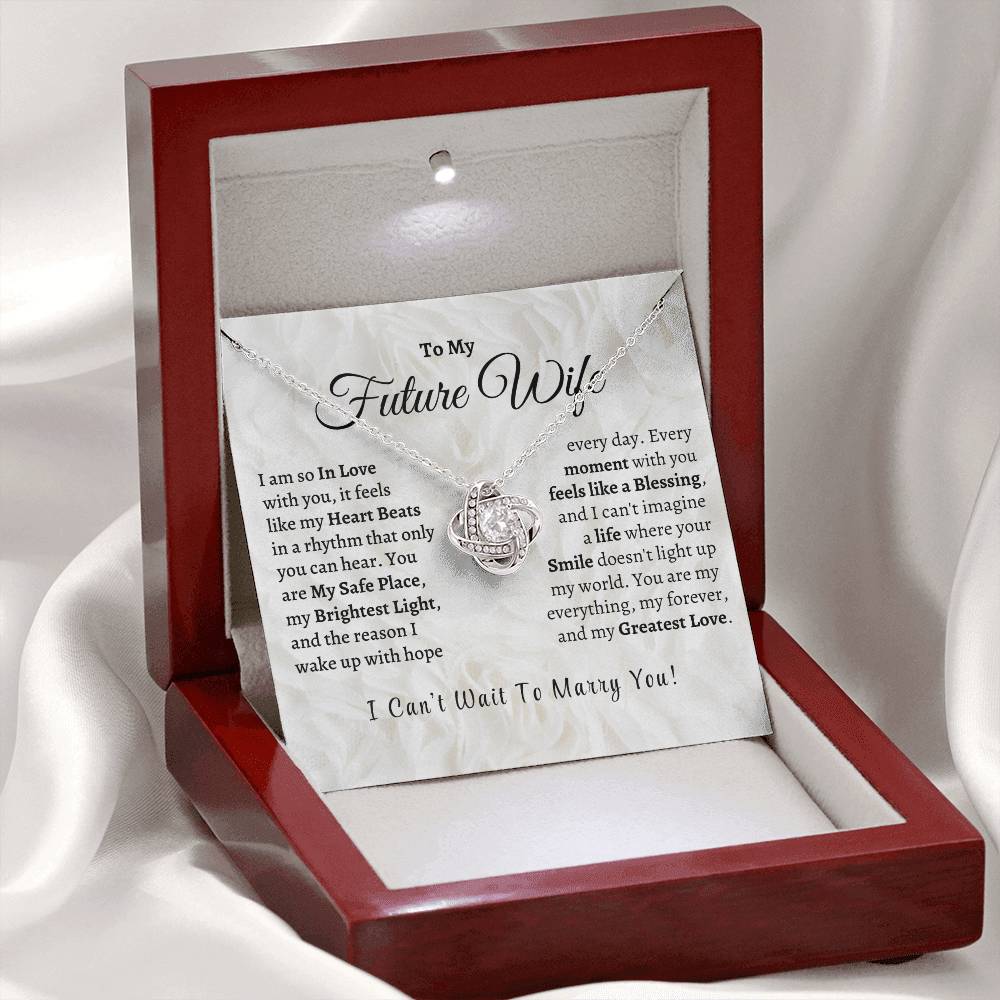 MY Future Wife, My Greatest Love - Love Knot Necklace