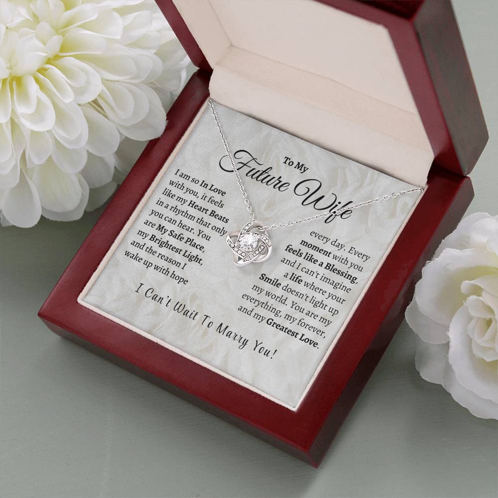 MY Future Wife, My Greatest Love - Love Knot Necklace