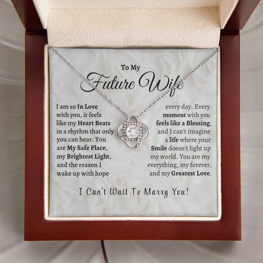 MY Future Wife, My Greatest Love - Love Knot Necklace