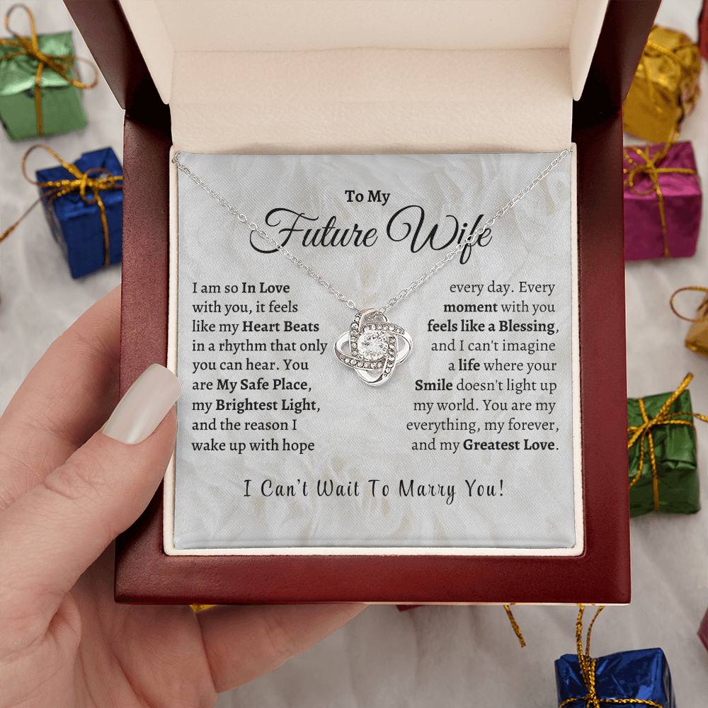 MY Future Wife, My Greatest Love - Love Knot Necklace