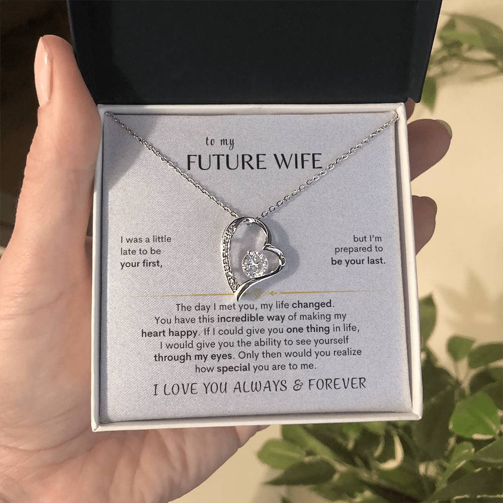 To MY Future Wife - Heart Necklace - Design Studios Direct
