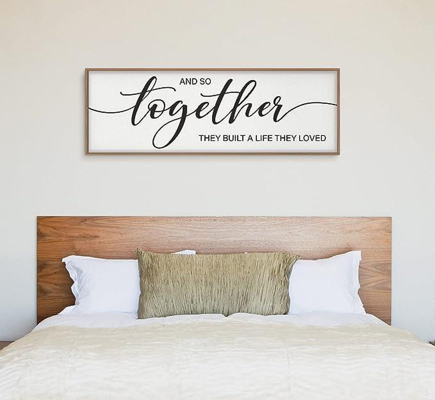 Graceview "And so Together They Built a Life They Loved" Framed Wall Decor for Home - Design Studios Direct