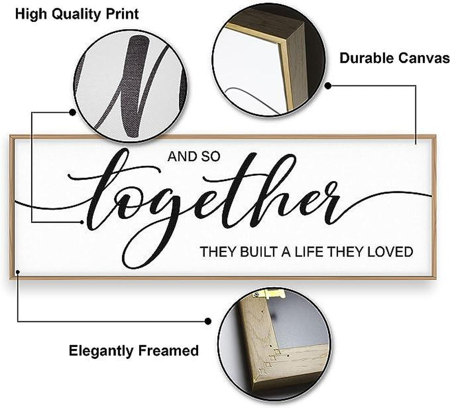 Graceview "And so Together They Built a Life They Loved" Framed Wall Decor for Home - Design Studios Direct