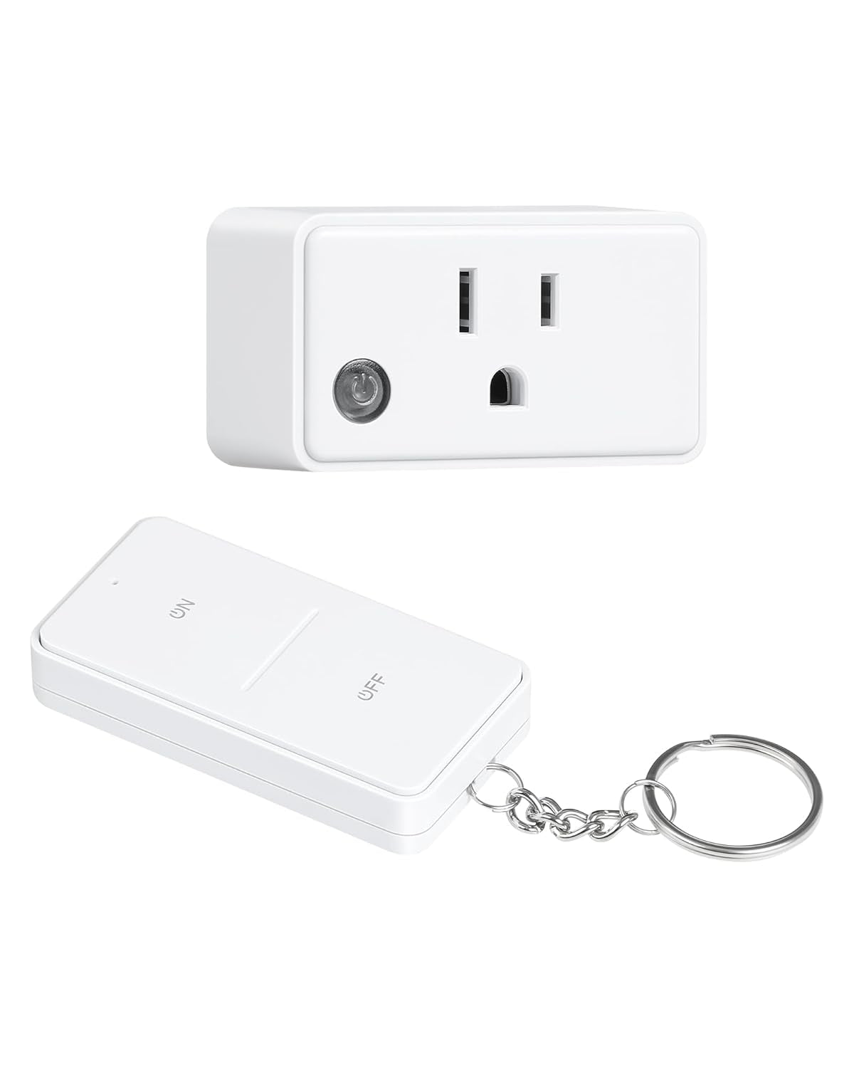 Remote Control Outlet, 200 FT Long Range Wireless Remote Light Switch, No Wiring, 15A/1875W Electrical Outlet Switch for Lamps, Fans, Christmas Trees, Small Appliances, ETL Listed - Design Studios Direct
