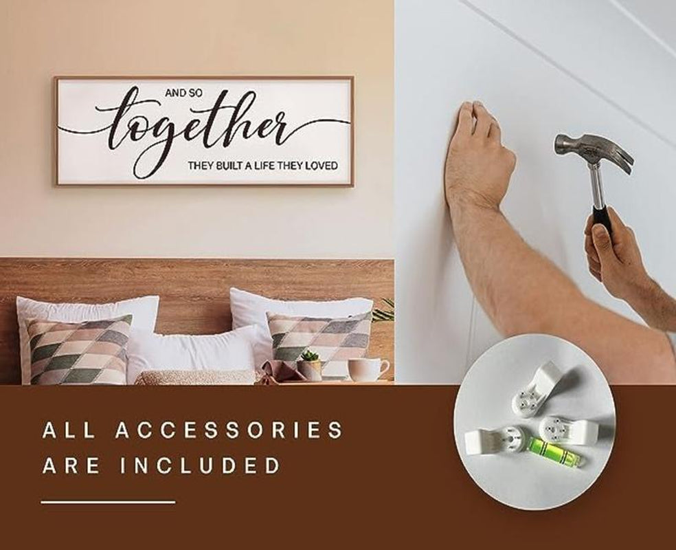 Graceview "And so Together They Built a Life They Loved" Framed Wall Decor for Home - Design Studios Direct
