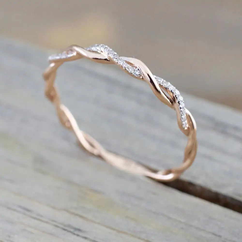 Rose Gold Diamond Wedding Band - Design Studios Direct