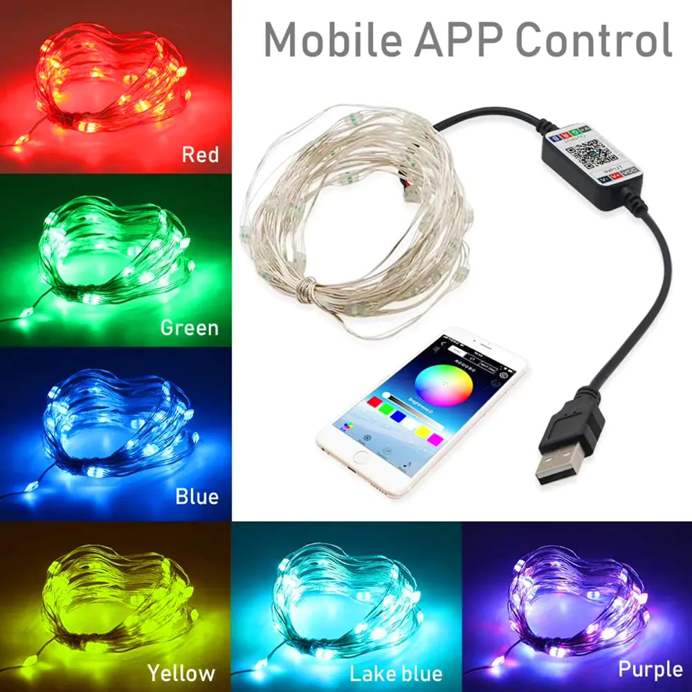 Smart Bluetooth LED String Lights - Design Studios Direct