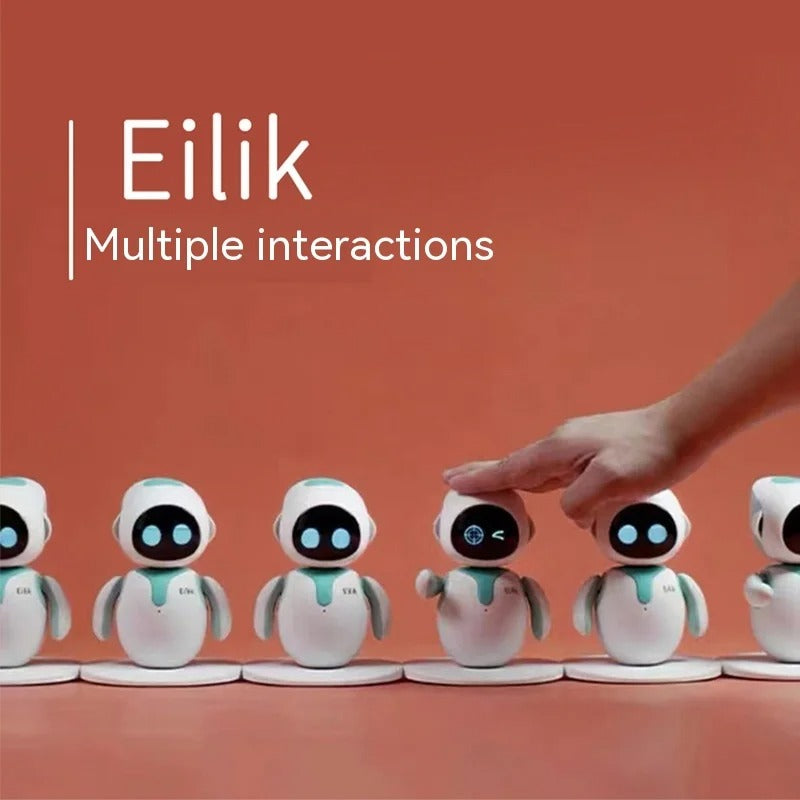 Smart Robot Ai Interactive Robots Emo Accompany Spanish Voice Electronic Toys Mini Desktop Compatible for Android Ios - Design Studios Direct