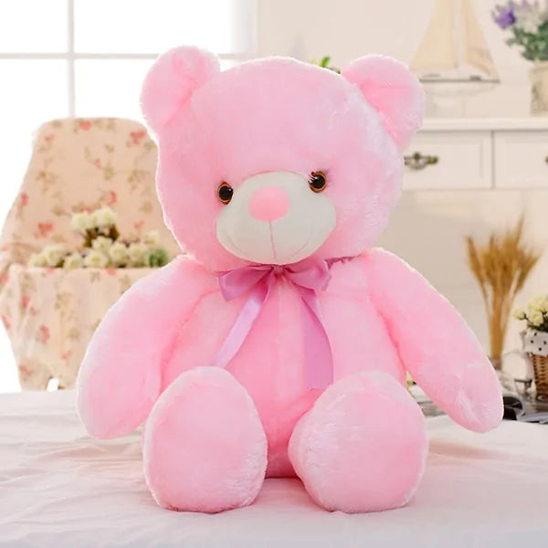 Light Up LED Teddy Bear Stuffed Animals Plush Toy Colorful Glowing Teddy Bear, 20- Inch - Design Studios Direct