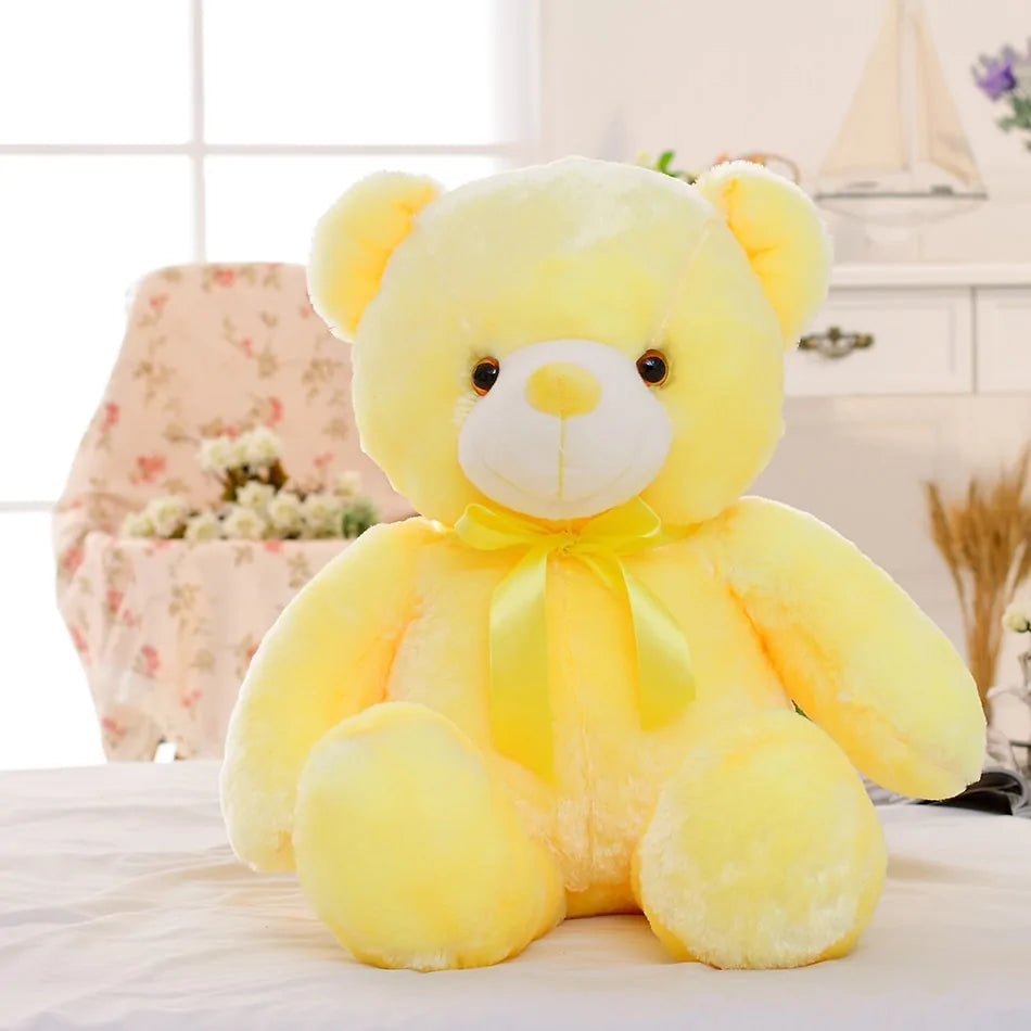 Light Up LED Teddy Bear Stuffed Animals Plush Toy Colorful Glowing Teddy Bear, 20- Inch - Design Studios Direct