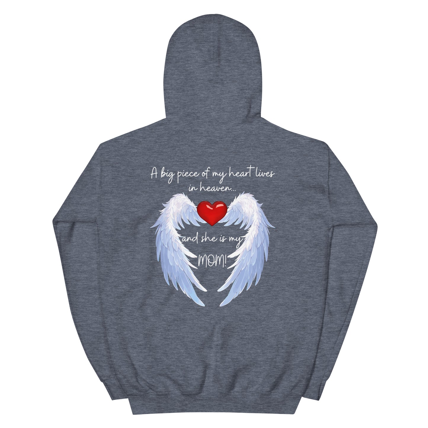 "Heavenly Heart Mom" Tribute Hoodie Unisex Hoodie - Design Studios Direct