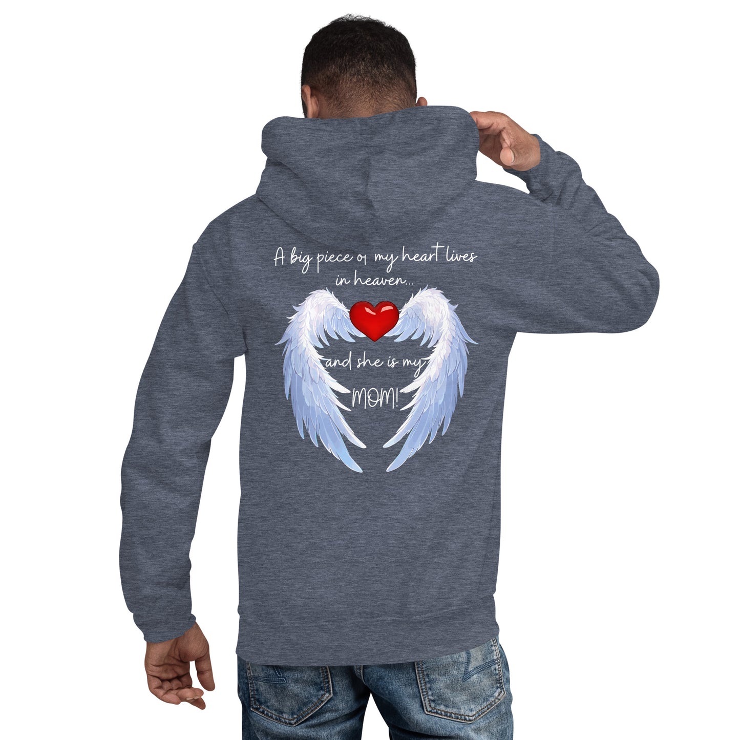 "Heavenly Heart Mom" Tribute Hoodie Unisex Hoodie - Design Studios Direct