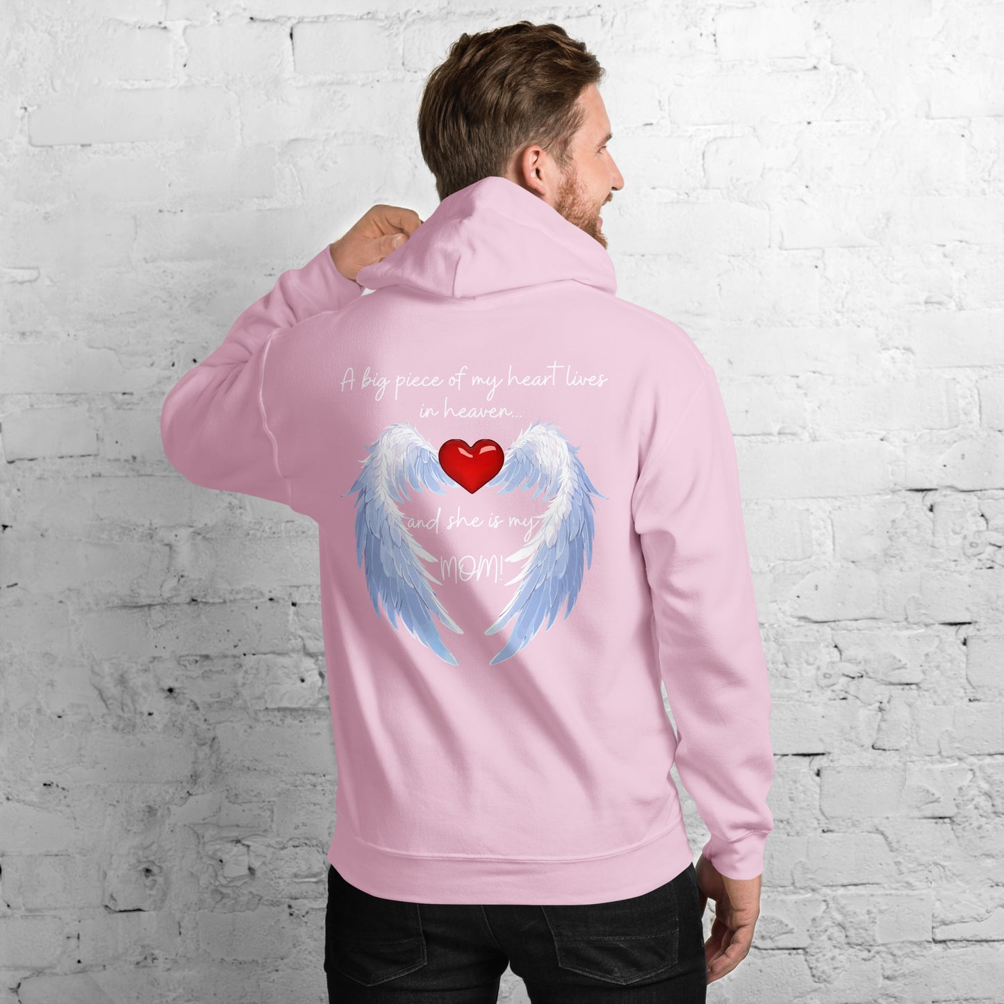 "Heavenly Heart Mom" Tribute Hoodie Unisex Hoodie - Design Studios Direct