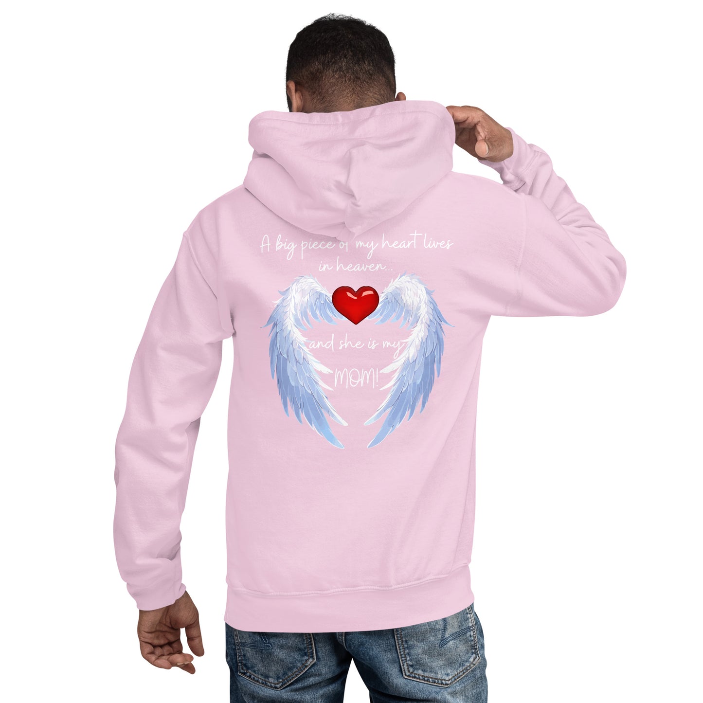 "Heavenly Heart Mom" Tribute Hoodie Unisex Hoodie - Design Studios Direct