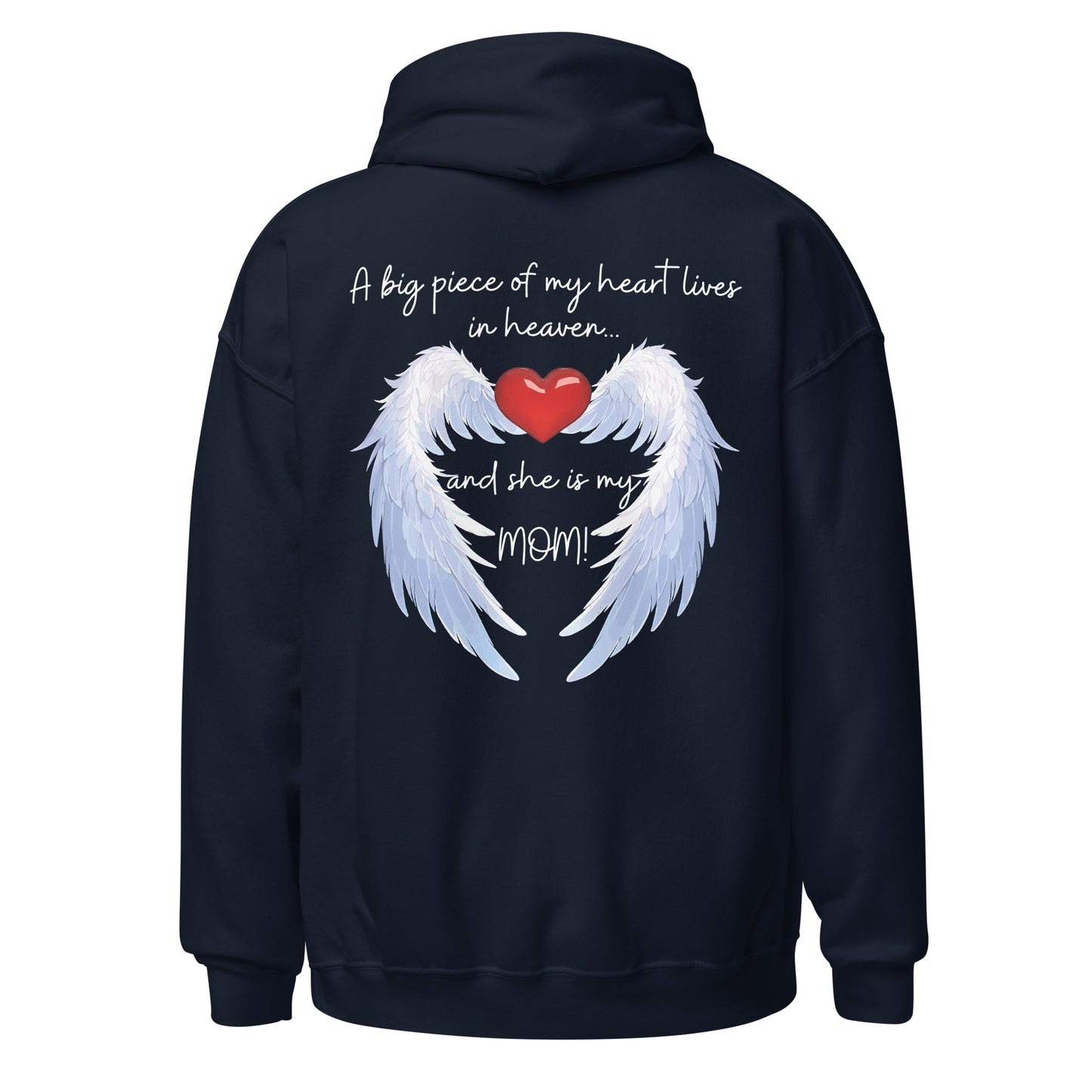 "Heavenly Heart Mom" Tribute Hoodie Unisex Hoodie - Design Studios Direct