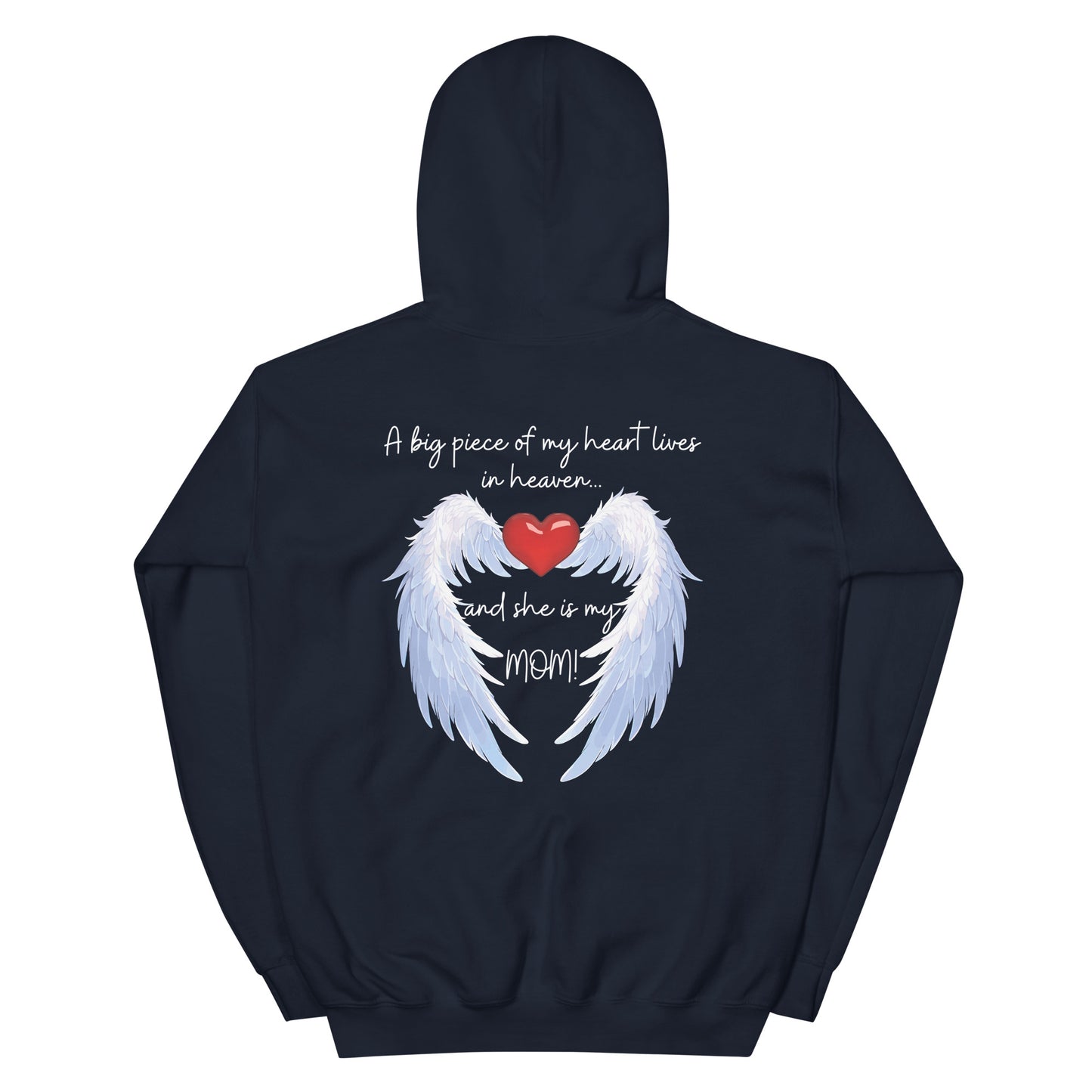 "Heavenly Heart Mom" Tribute Hoodie Unisex Hoodie - Design Studios Direct