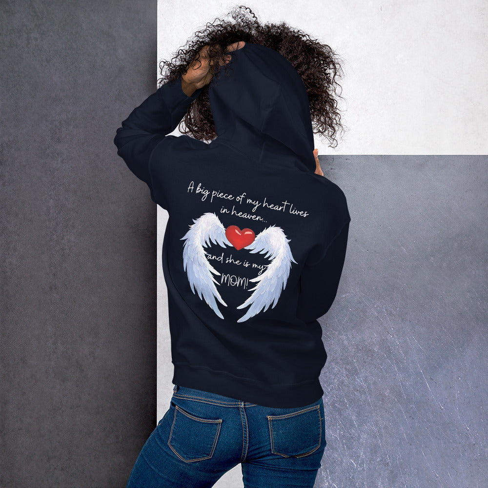 "Heavenly Heart Mom" Tribute Hoodie Unisex Hoodie - Design Studios Direct