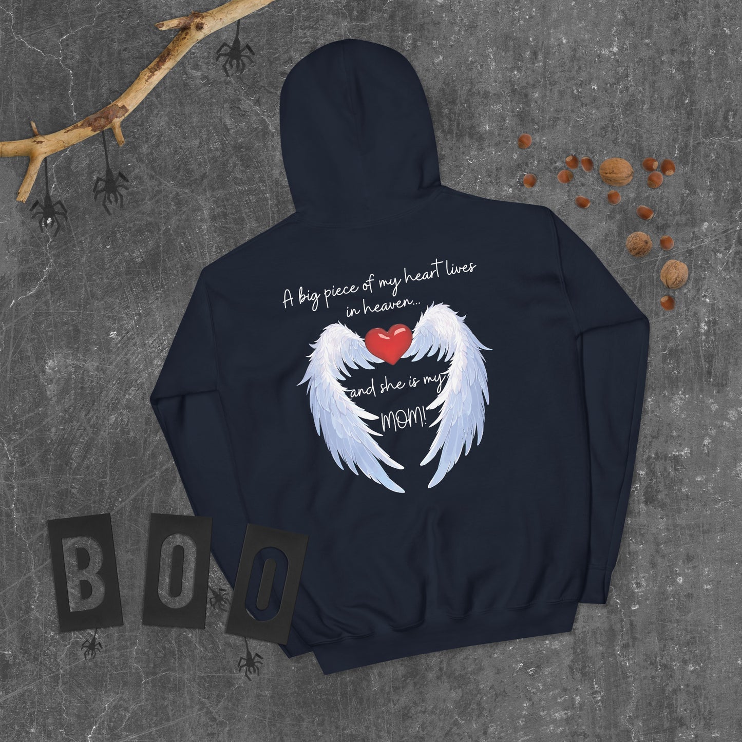 "Heavenly Heart Mom" Tribute Hoodie Unisex Hoodie - Design Studios Direct