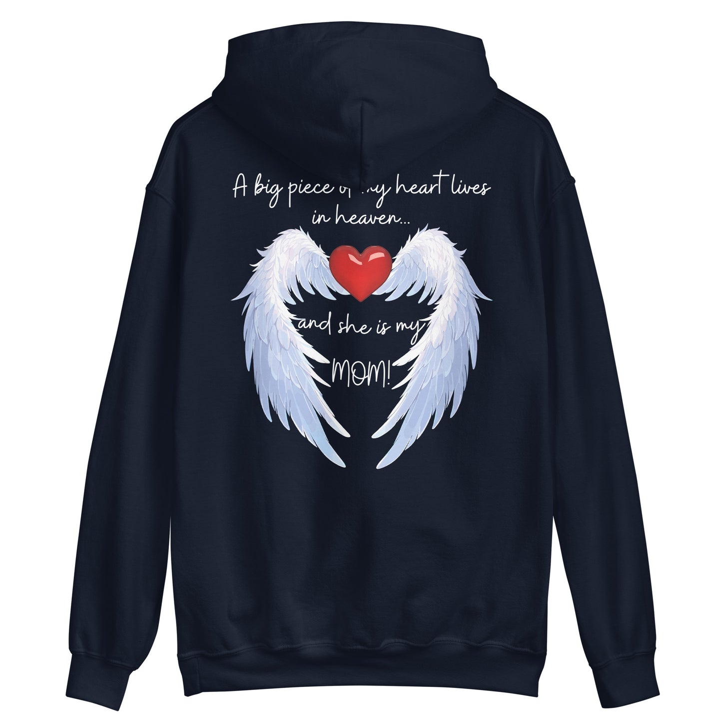 "Heavenly Heart Mom" Tribute Hoodie Unisex Hoodie - Design Studios Direct