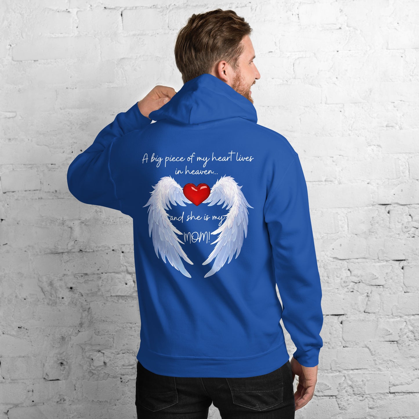"Heavenly Heart Mom" Tribute Hoodie Unisex Hoodie - Design Studios Direct