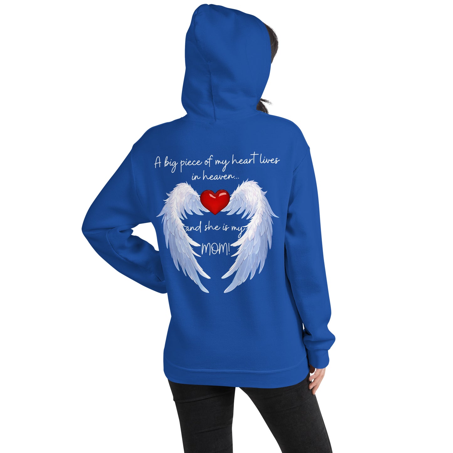 "Heavenly Heart Mom" Tribute Hoodie Unisex Hoodie - Design Studios Direct