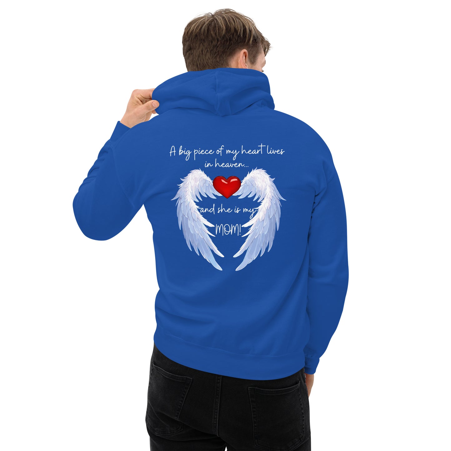 "Heavenly Heart Mom" Tribute Hoodie Unisex Hoodie - Design Studios Direct