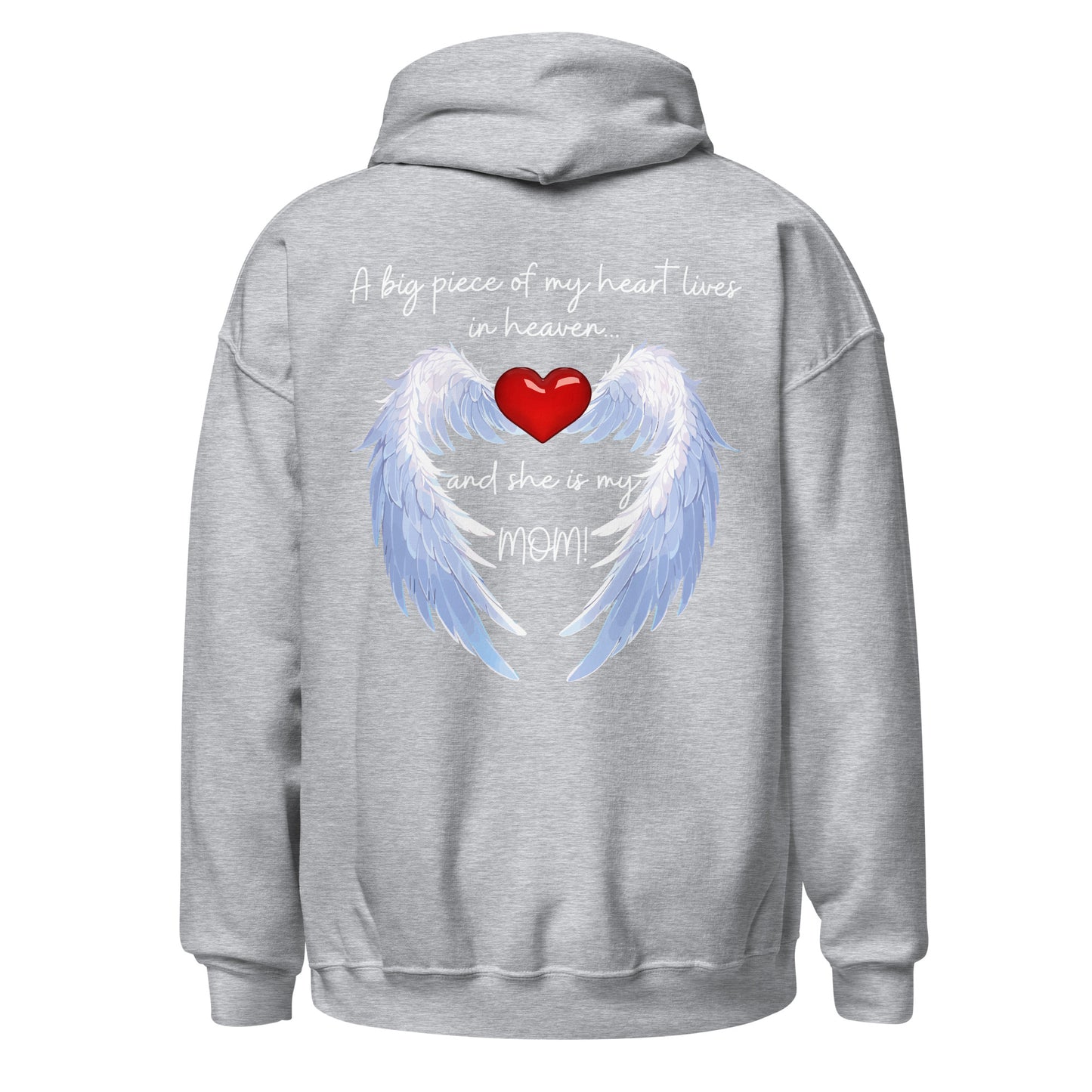 "Heavenly Heart Mom" Tribute Hoodie Unisex Hoodie - Design Studios Direct