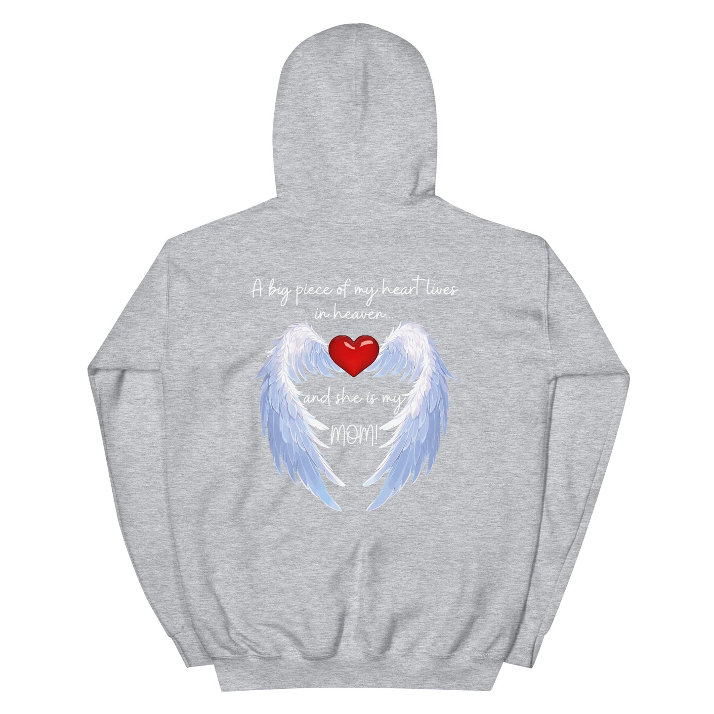 "Heavenly Heart Mom" Tribute Hoodie Unisex Hoodie - Design Studios Direct