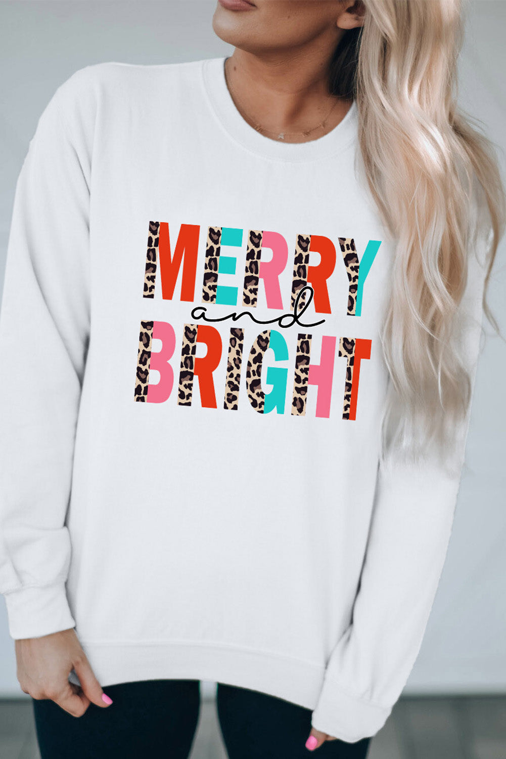 MERRY AND BRIGHT Graphic Sweatshirt - Design Studios Direct