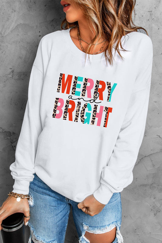 MERRY AND BRIGHT Graphic Sweatshirt - Design Studios Direct