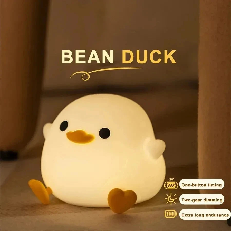 LED Night Light Cute Duck Cartoon Silicone Lamp - Design Studios Direct