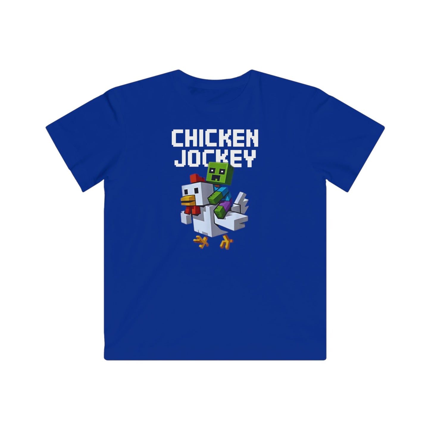 Kids Tee - Fun Minecraft Chicken Jockey