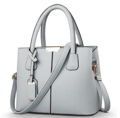 Structured Leather Tote Bag for Women – Large Work Handbag with Shoulder Strap & Top Handle