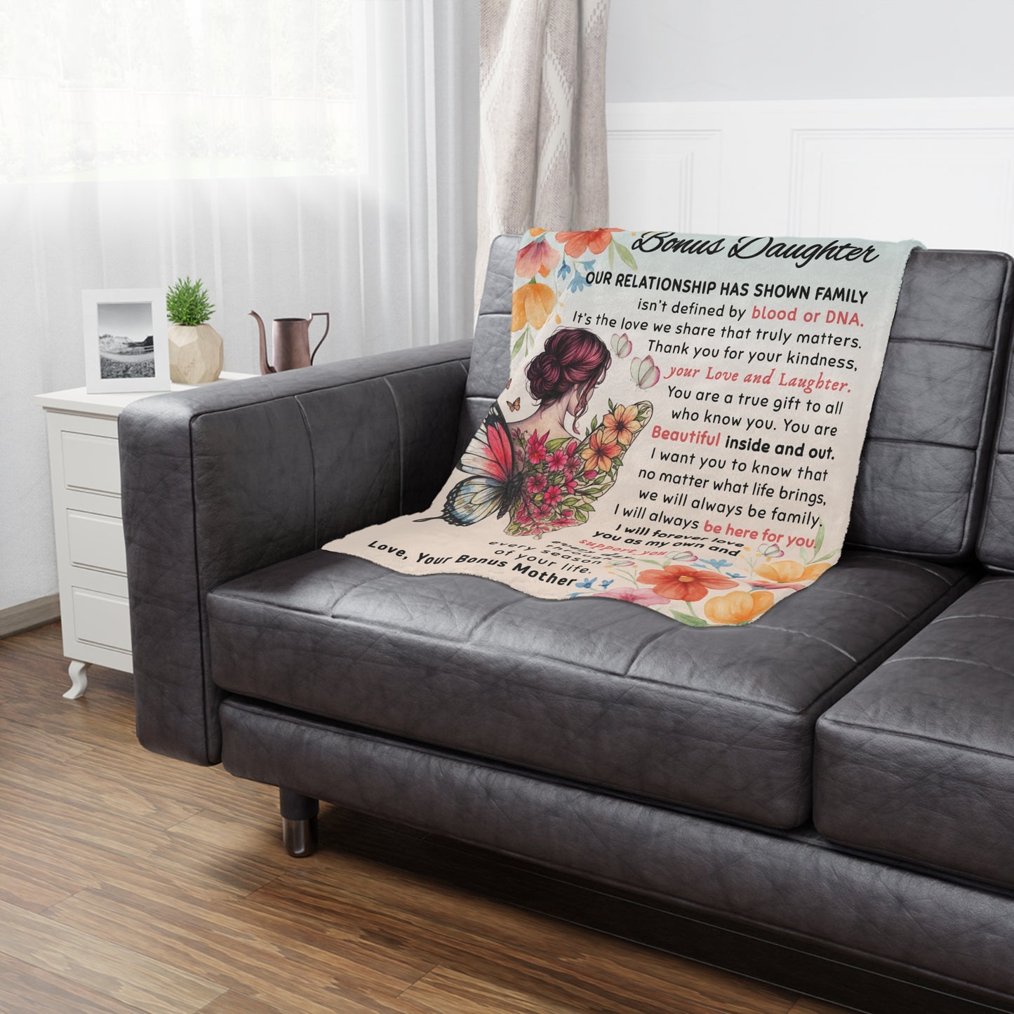 Luxury Minky Bonus Daughter Blanket – Premium Soft Fleece Gift