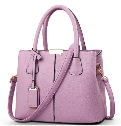 Structured Leather Tote Bag for Women – Large Work Handbag with Shoulder Strap & Top Handle