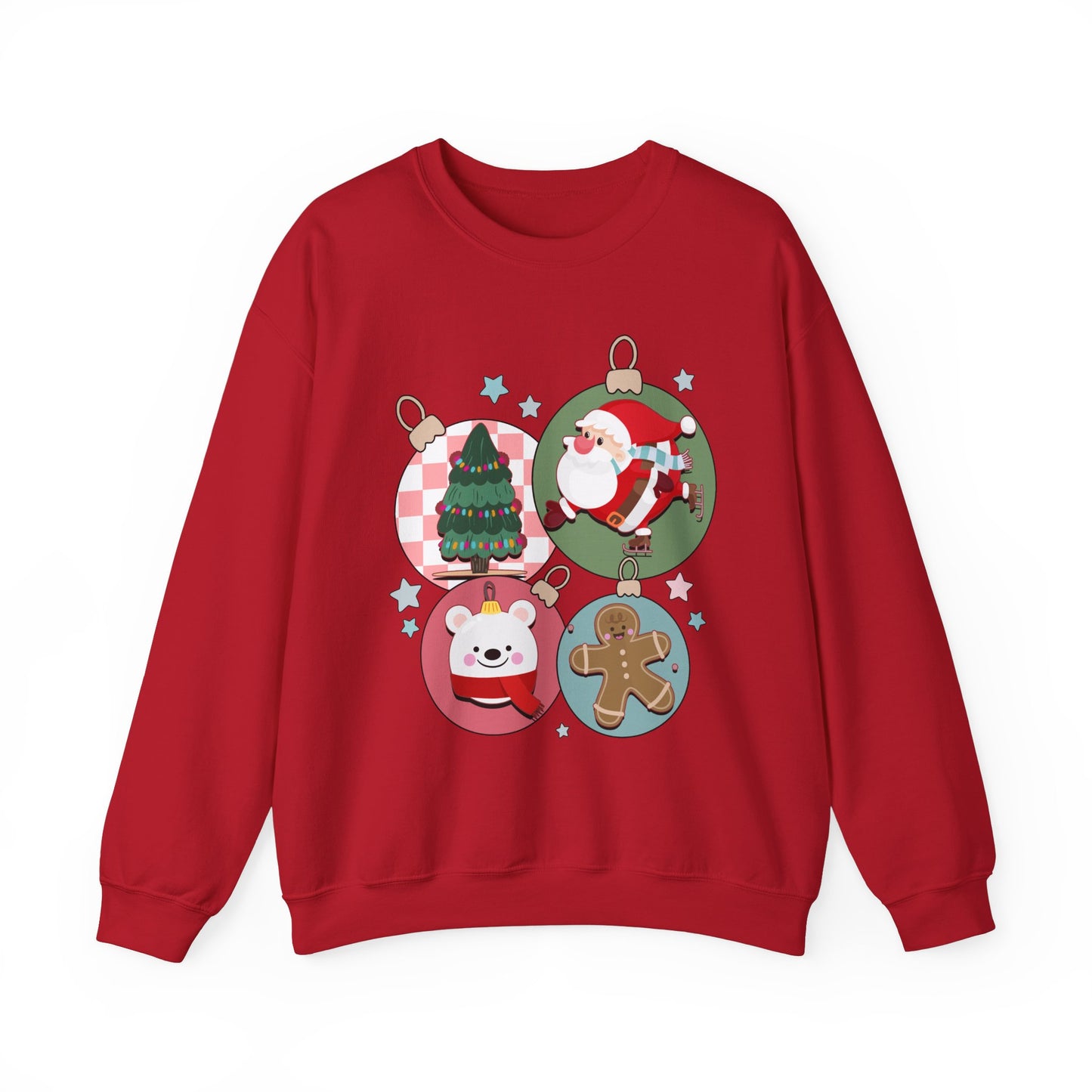 Christmas Ornaments Crewneck Sweatshirt - Design Studios Direct