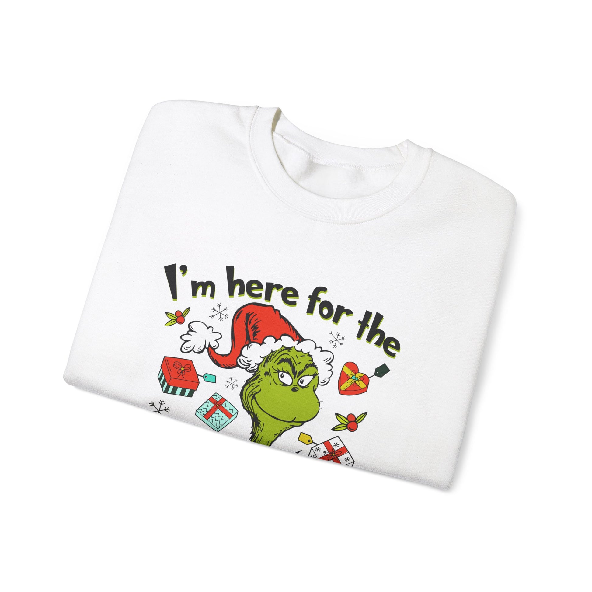 I'm Here Christmas Sweatshirt - Design Studios Direct