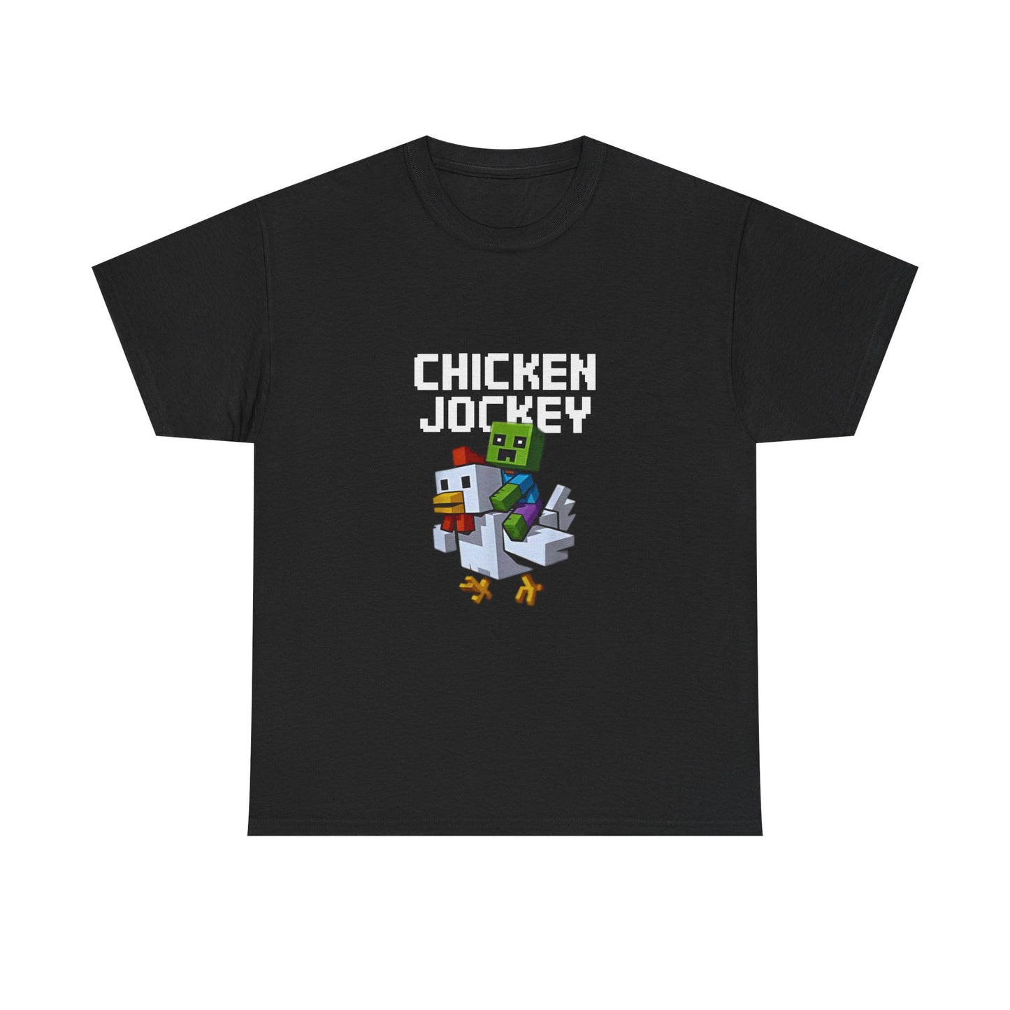 Funny Gamer Tee, Chicken Jockey T-Shirt, Video Game Shirt, Gift for Gamers, Cotton Tee