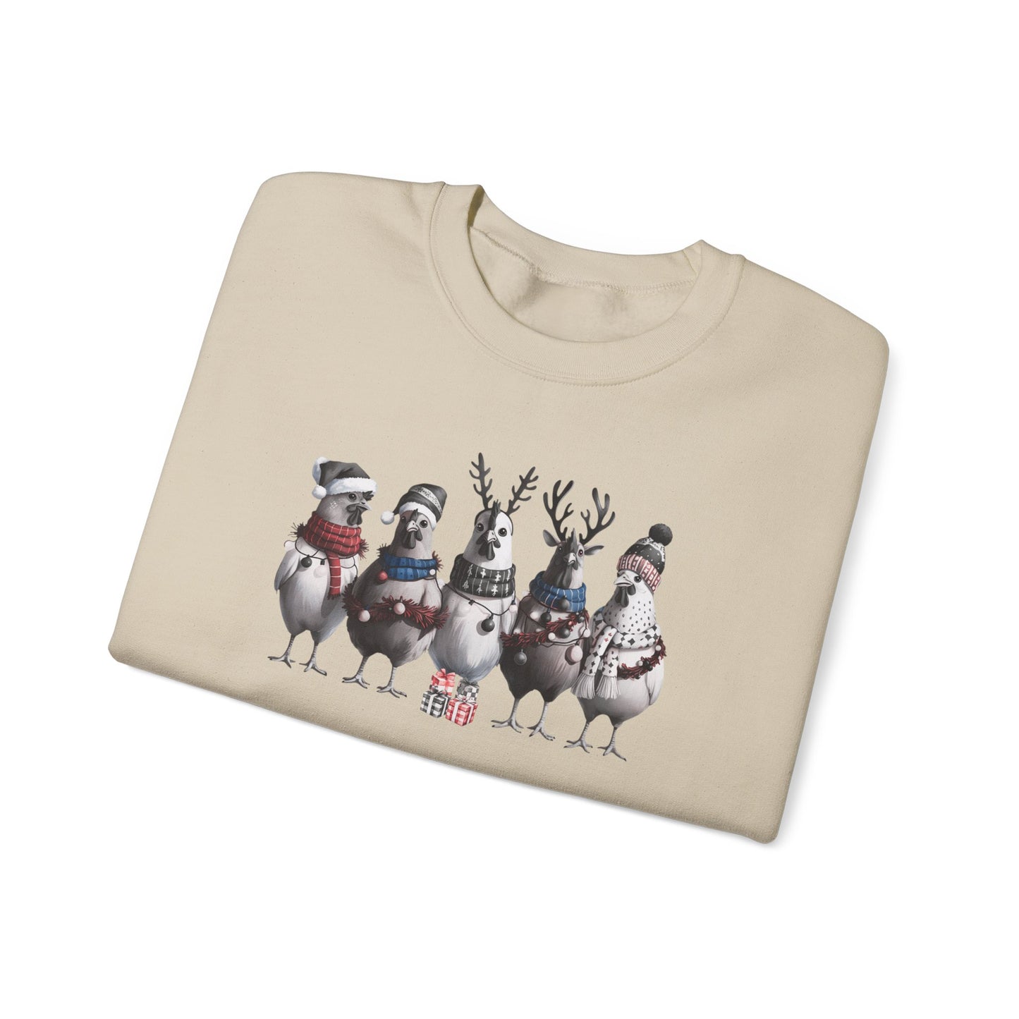 Christmas Chicken Present Sweatshirt