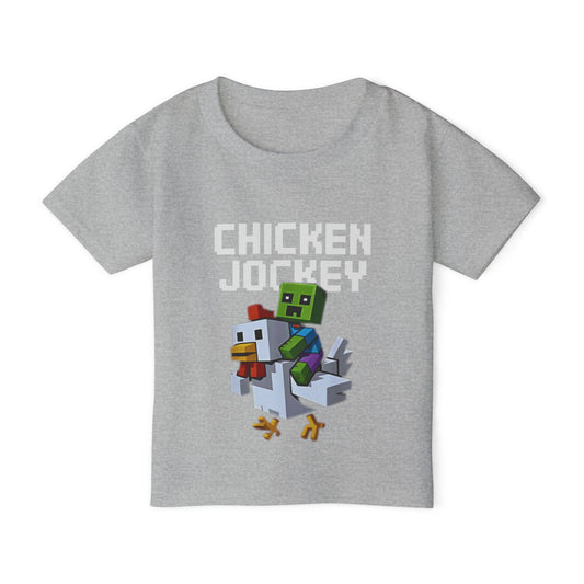 Funny Chicken Jockey Toddler T-Shirt - Cute Gaming Tee for Kids