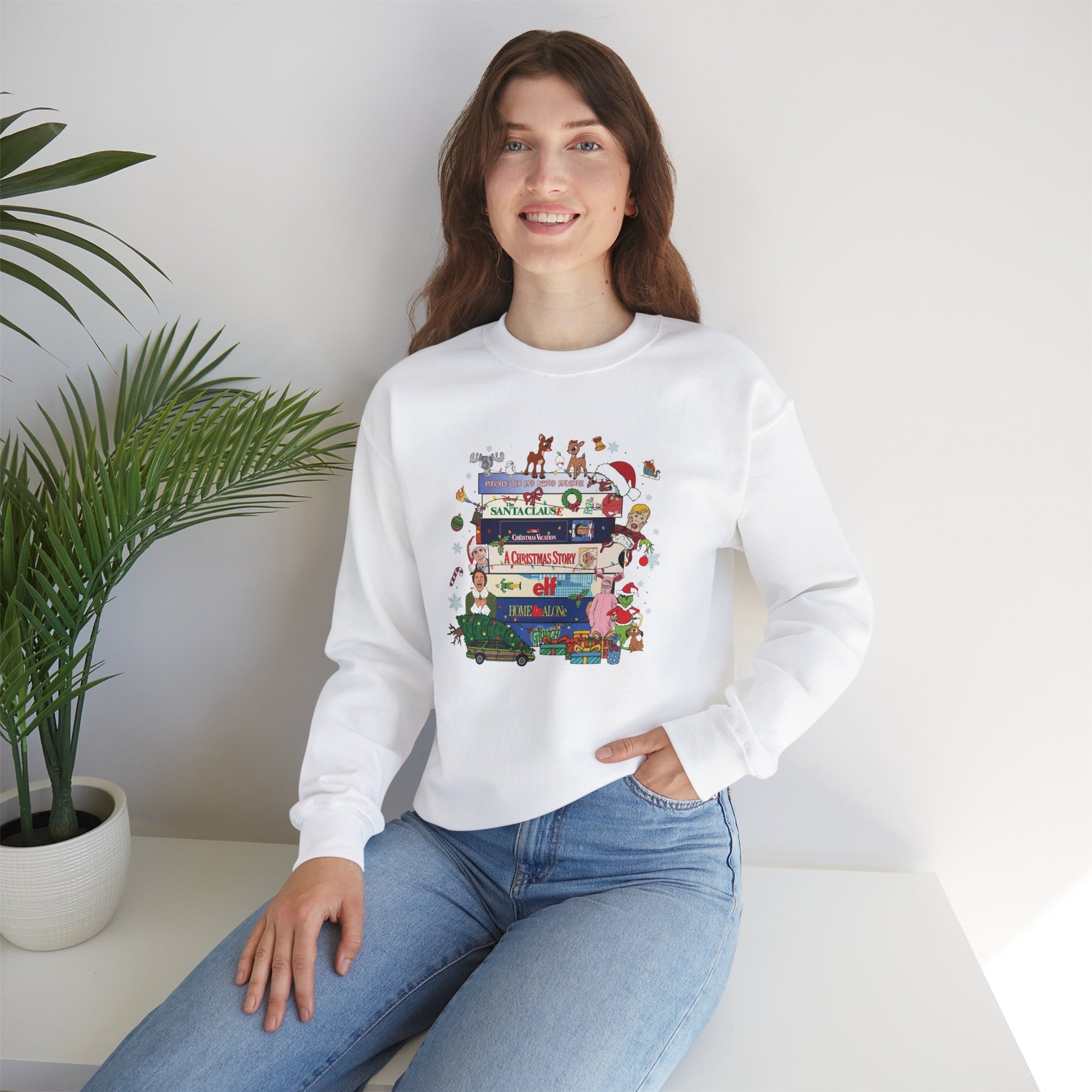 Retro Classic Christmas Movies Sweatshirt - Design Studios Direct