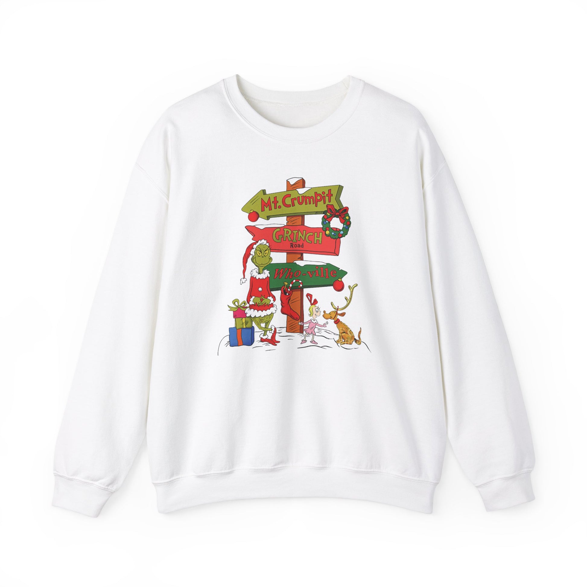 Grinch Road Sign Sweatshirt - Design Studios Direct