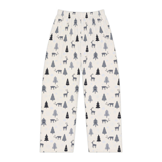 Reindeer Winter Pajama Pants – Soft Cozy Lounge Bottoms for Women