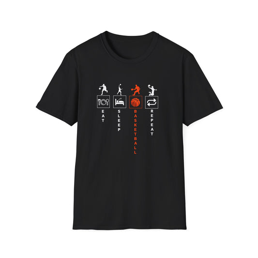 EAT SLEEP BASKETBALL REPEAT -T Shirt