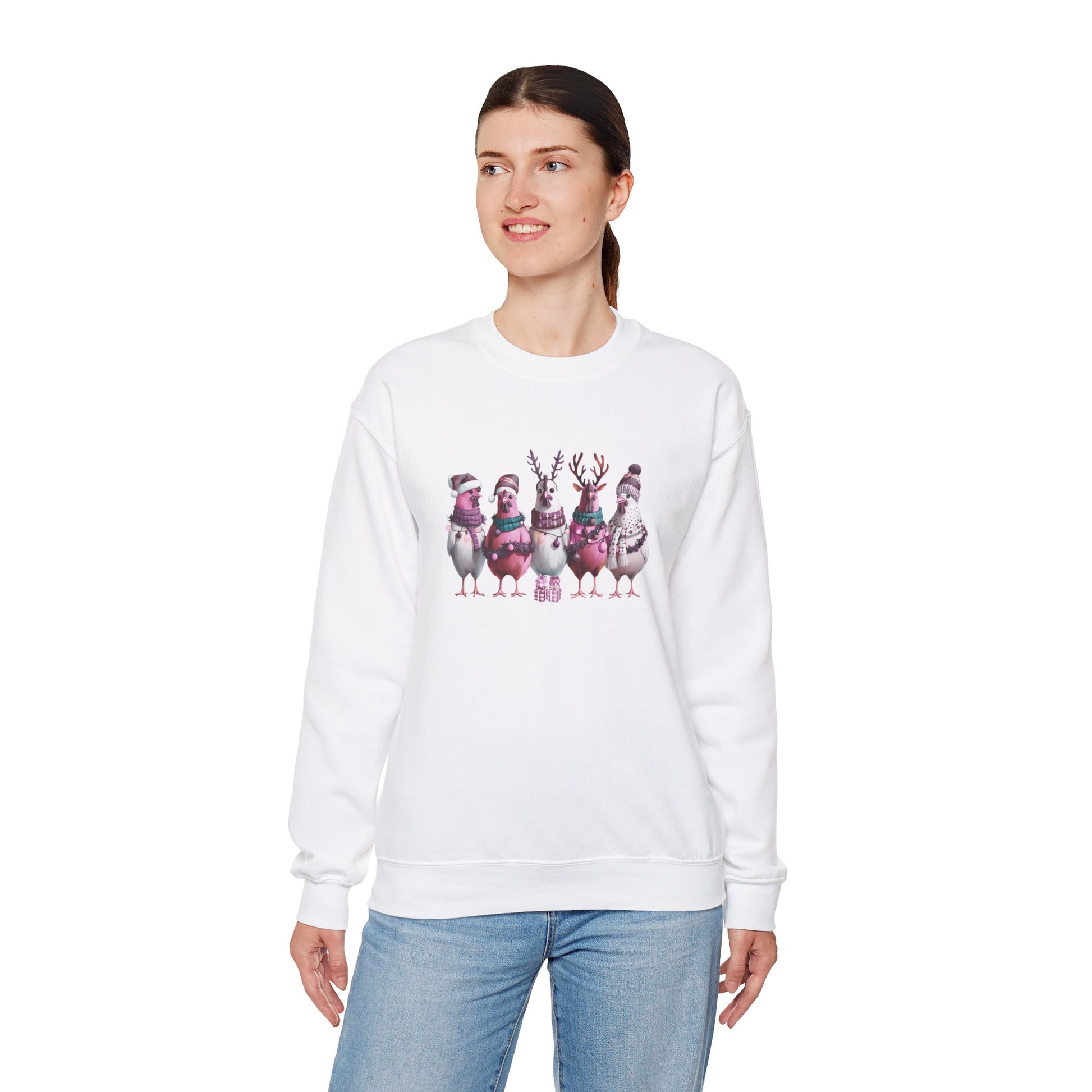 Christmas Chicken Sweatshirt - Design Studios Direct