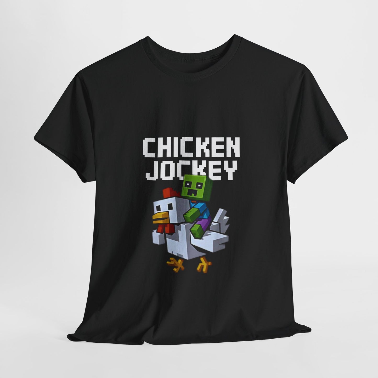 Funny Gamer Tee, Chicken Jockey T-Shirt, Video Game Shirt, Gift for Gamers, Cotton Tee