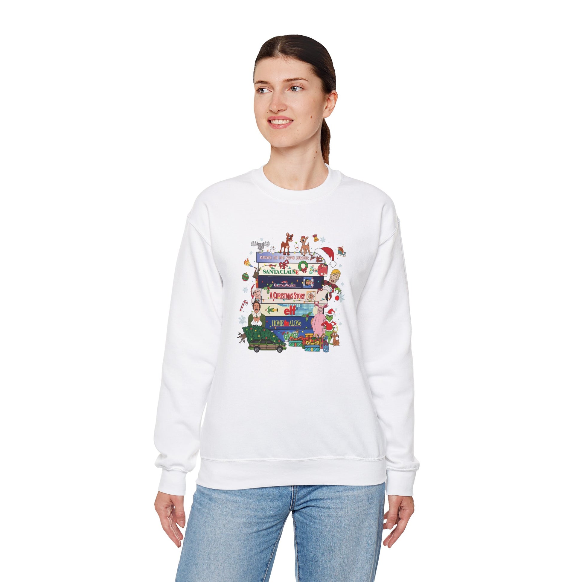 Retro Classic Christmas Movies Sweatshirt - Design Studios Direct