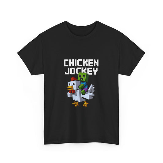 Funny Gamer Tee, Chicken Jockey T-Shirt, Video Game Shirt, Gift for Gamers, Cotton Tee