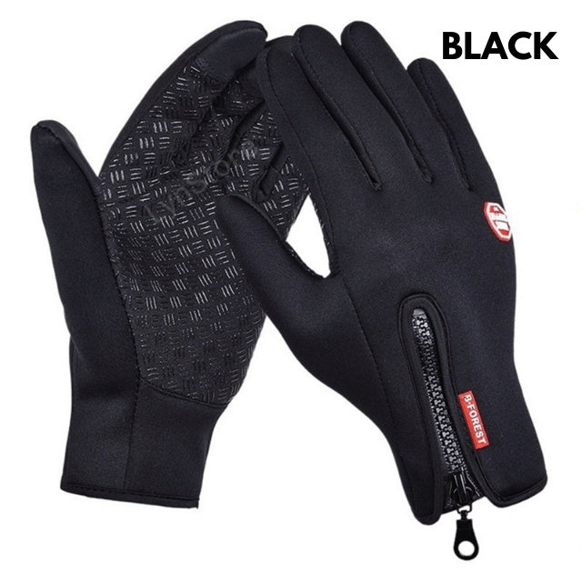 Winter Gloves Touch Screen Riding Motorcycle Sliding Waterproof Sports Gloves With Fleece - Design Studios Direct