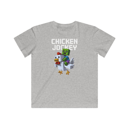 Kids Tee - Fun Minecraft Chicken Jockey